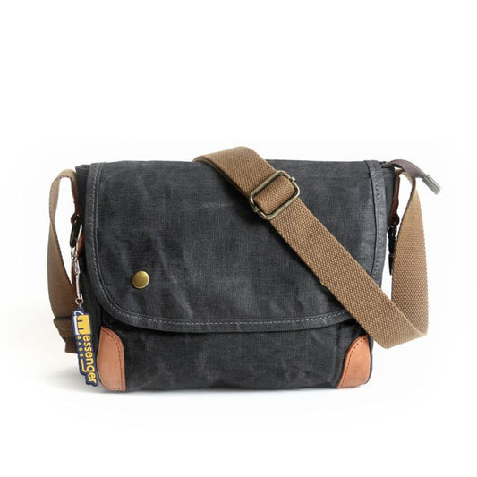 Small Waxed Canvas Crossbody Bag