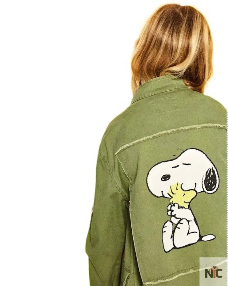 Snoopy Military Patch Jacket