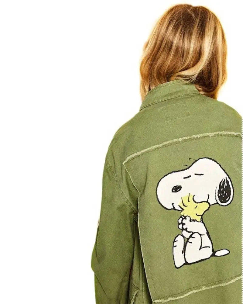 Snoopy Military Patch Jacket