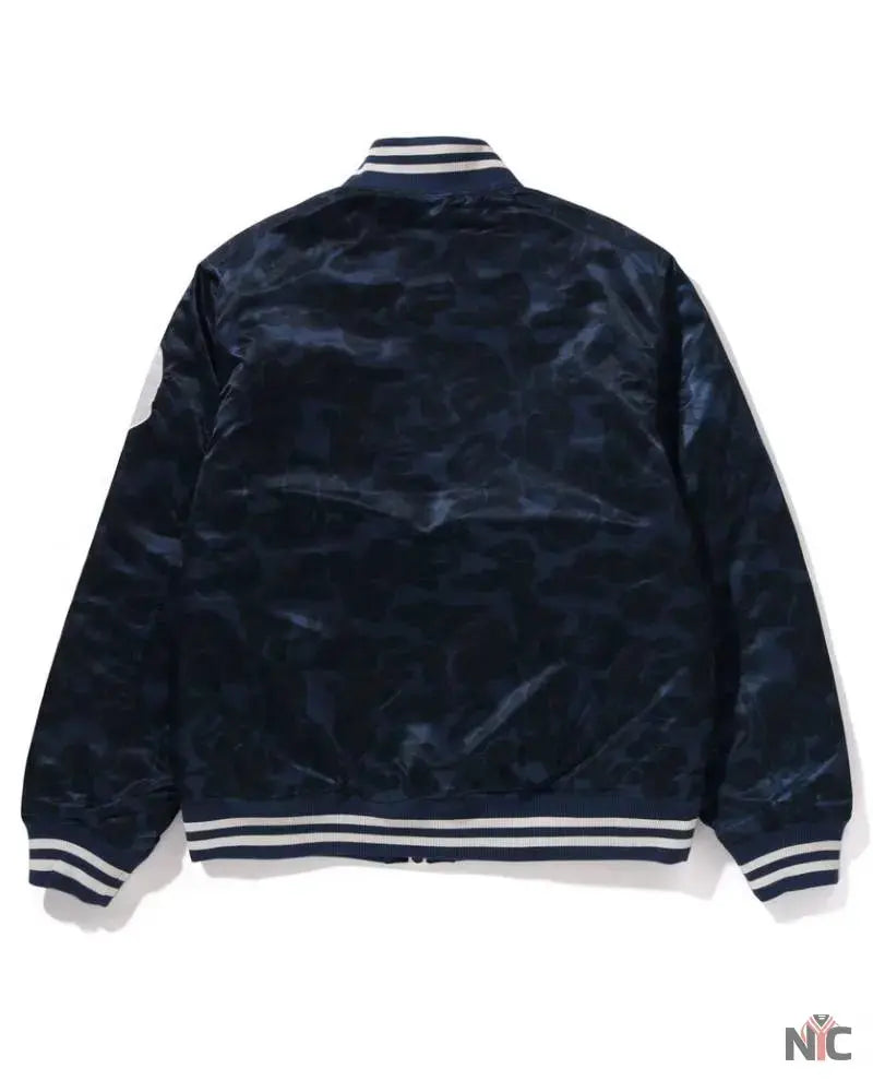 Solid Camo NYC Logo Nylon Varsity Jacket