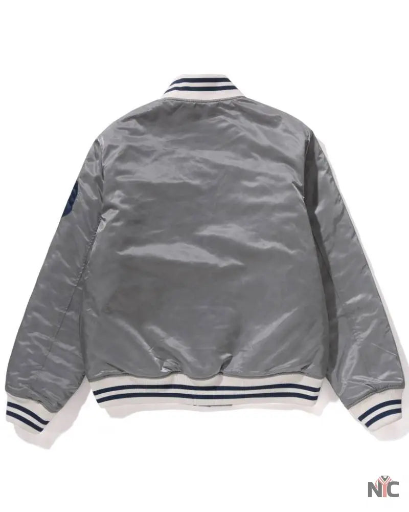 Solid Camo NYC Logo Nylon Varsity Jacket
