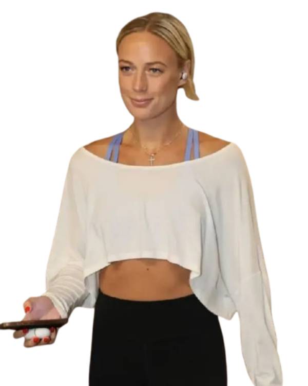 Sophie Cunningham Indiana Fever Off The Shoulder Crop Top