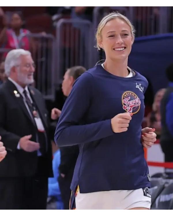 Sophie Cunningham Indiana Fever Navy Core Long Sleeve T-Shirt