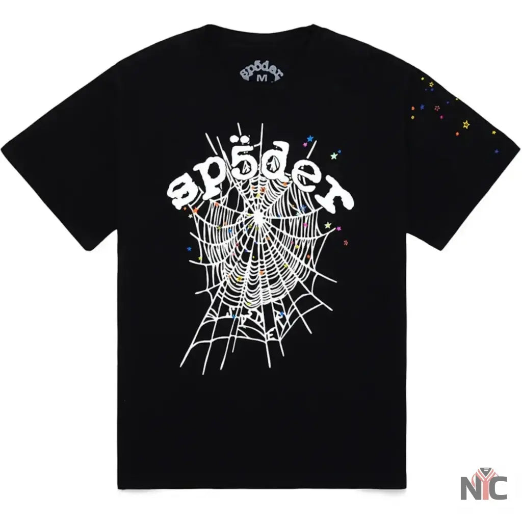 Sp5der OG Web Black V2 Tee