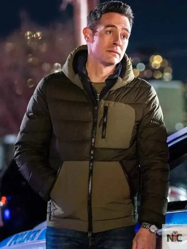 Special Agent Stuart Scola FBI S06 Green Puffer Jacket