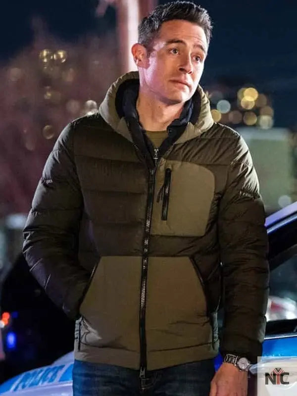Special Agent Stuart Scola FBI S06 Green Puffer Jacket