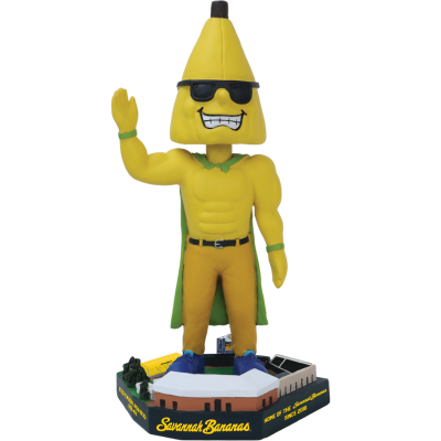 Split Savannah Bananas Mascot in Historic Grayson Stadium Bobblehead