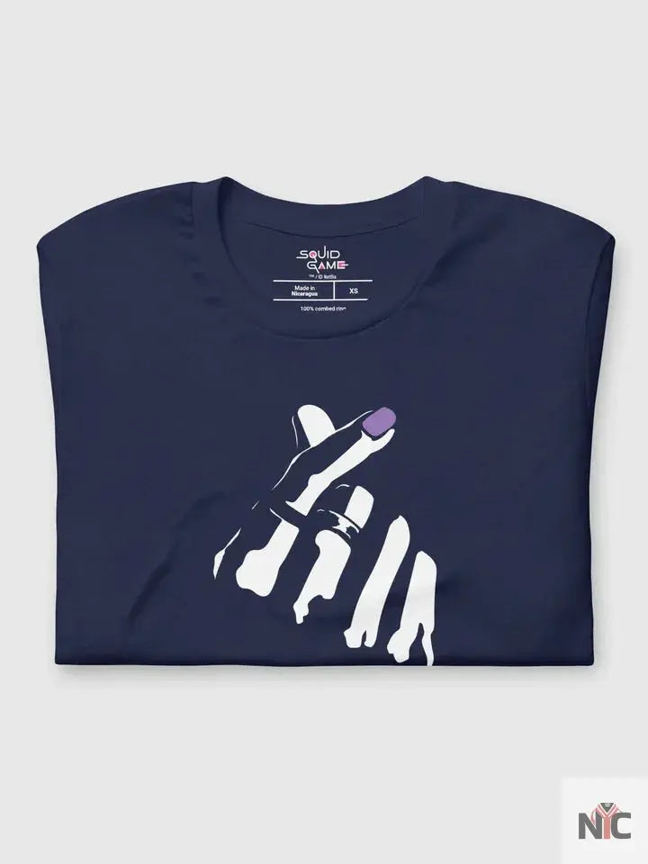 Squid Game Thanos Finger Hearts Cotton T-Shirt