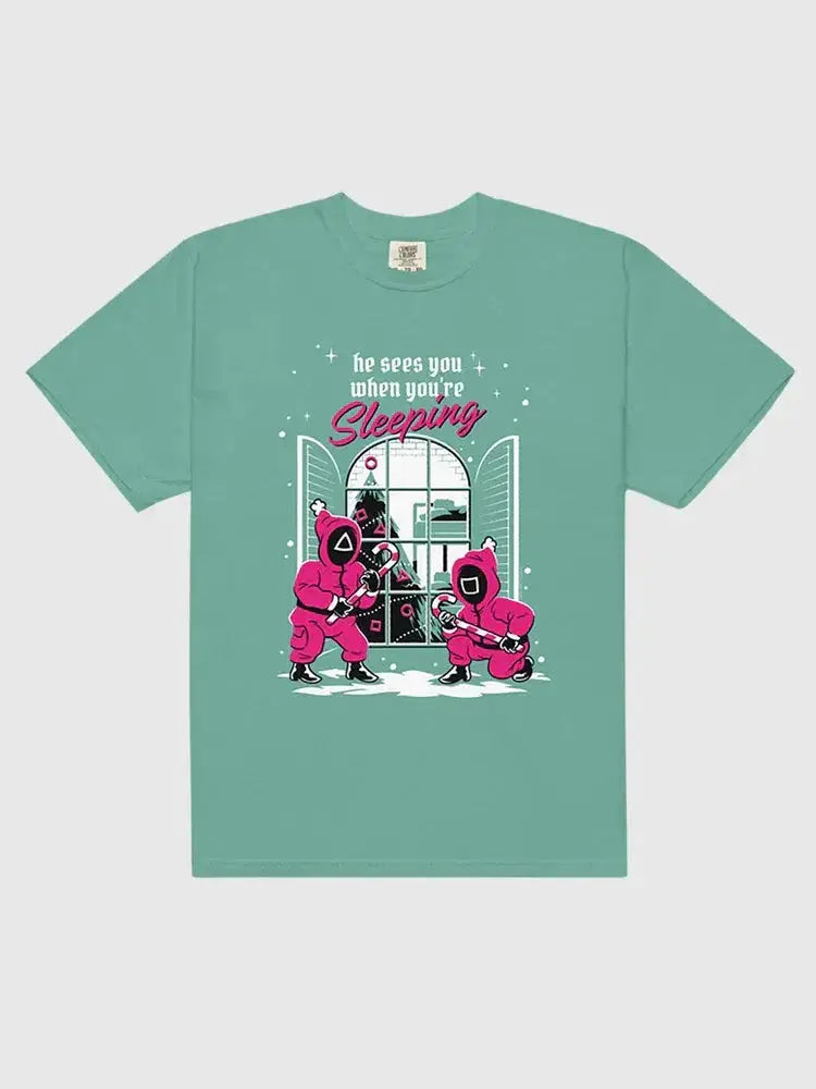 Squid Game He Sees You When You’re Sleeping T-Shirt
