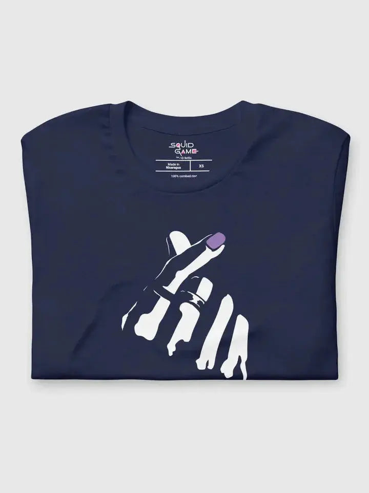 Squid Game Thanos Finger Hearts Cotton T-Shirt