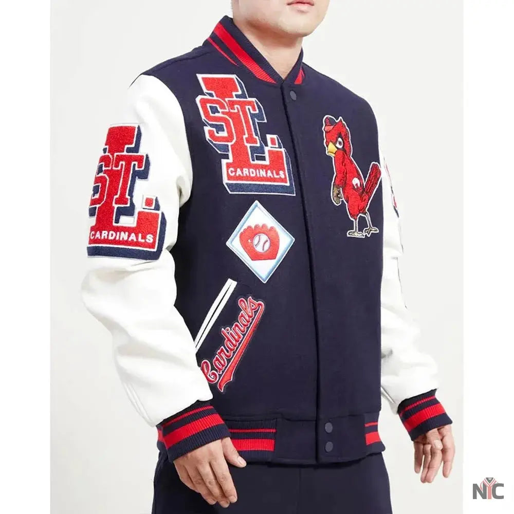 St Louis Cardinals Mash Up Varsity Jacket