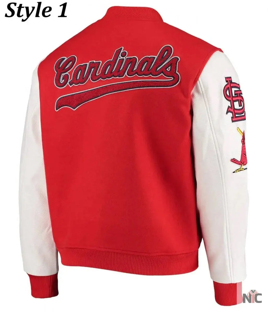 St. Louis Cardinals Letterman Two Tone Jacket