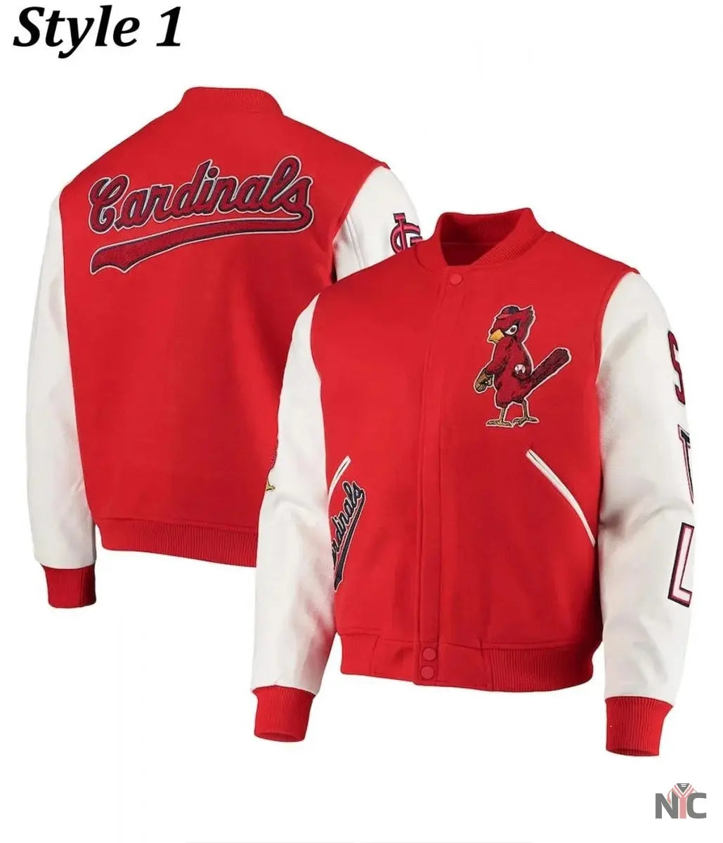 St. Louis Cardinals Letterman Two Tone Jacket