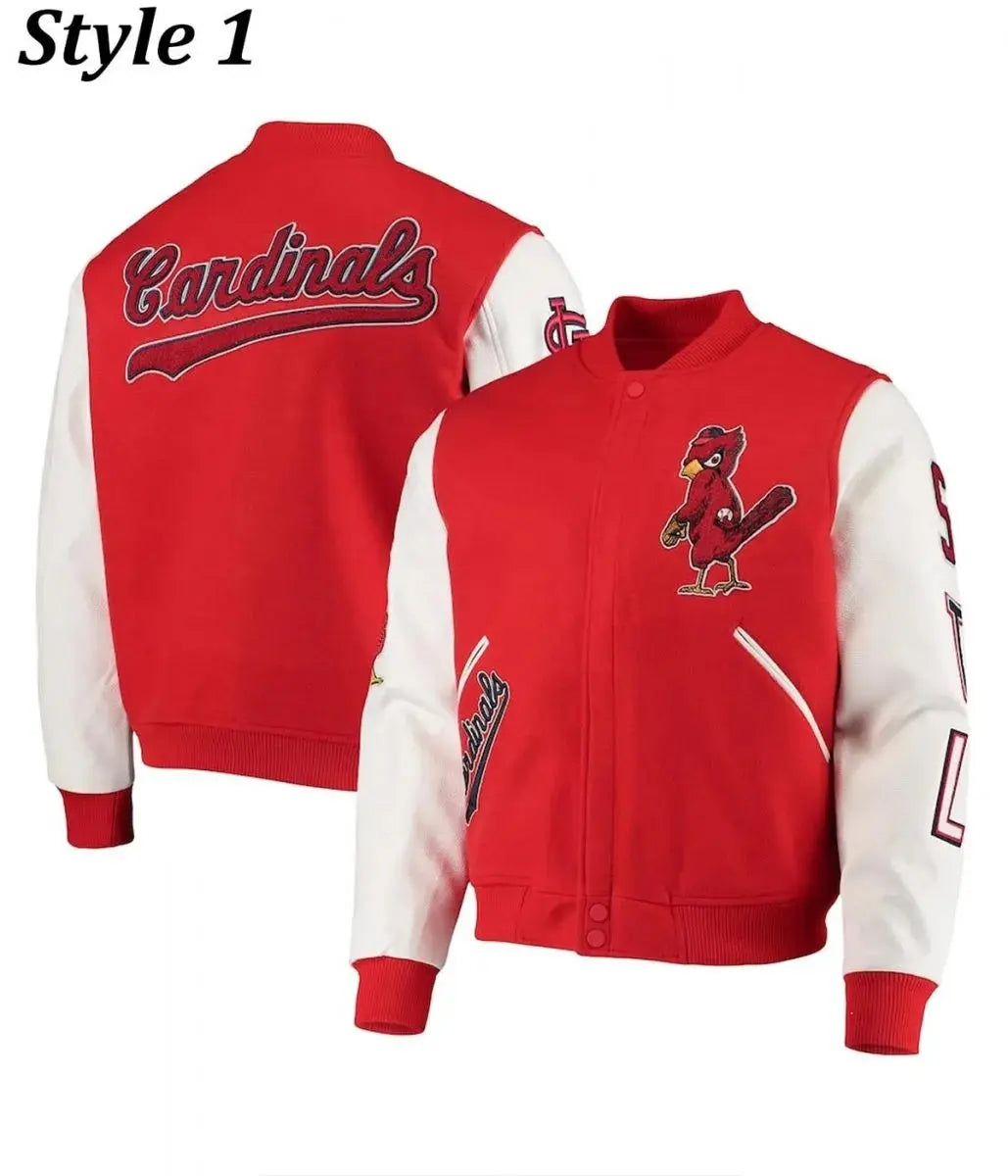St. Louis Cardinals Letterman Two Tone Jacket