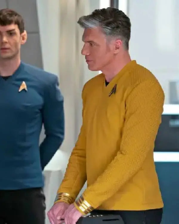 Star Trek Strange New Worlds Anson Mount Yellow Shirt