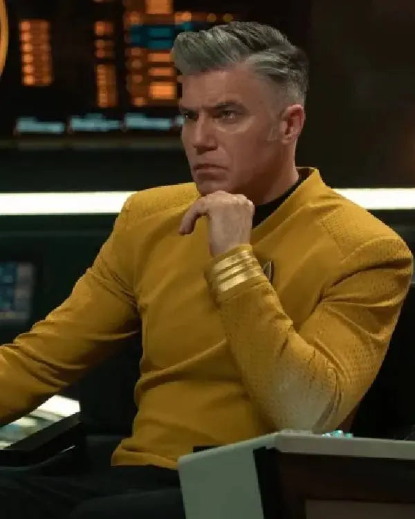 Star Trek Strange New Worlds Anson Mount Yellow Shirt