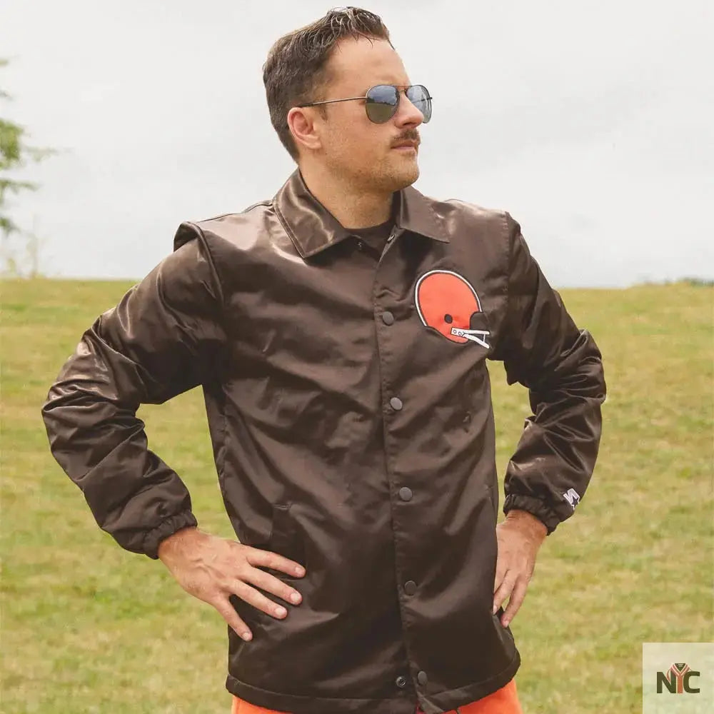 Starter Browns Coach Jacket