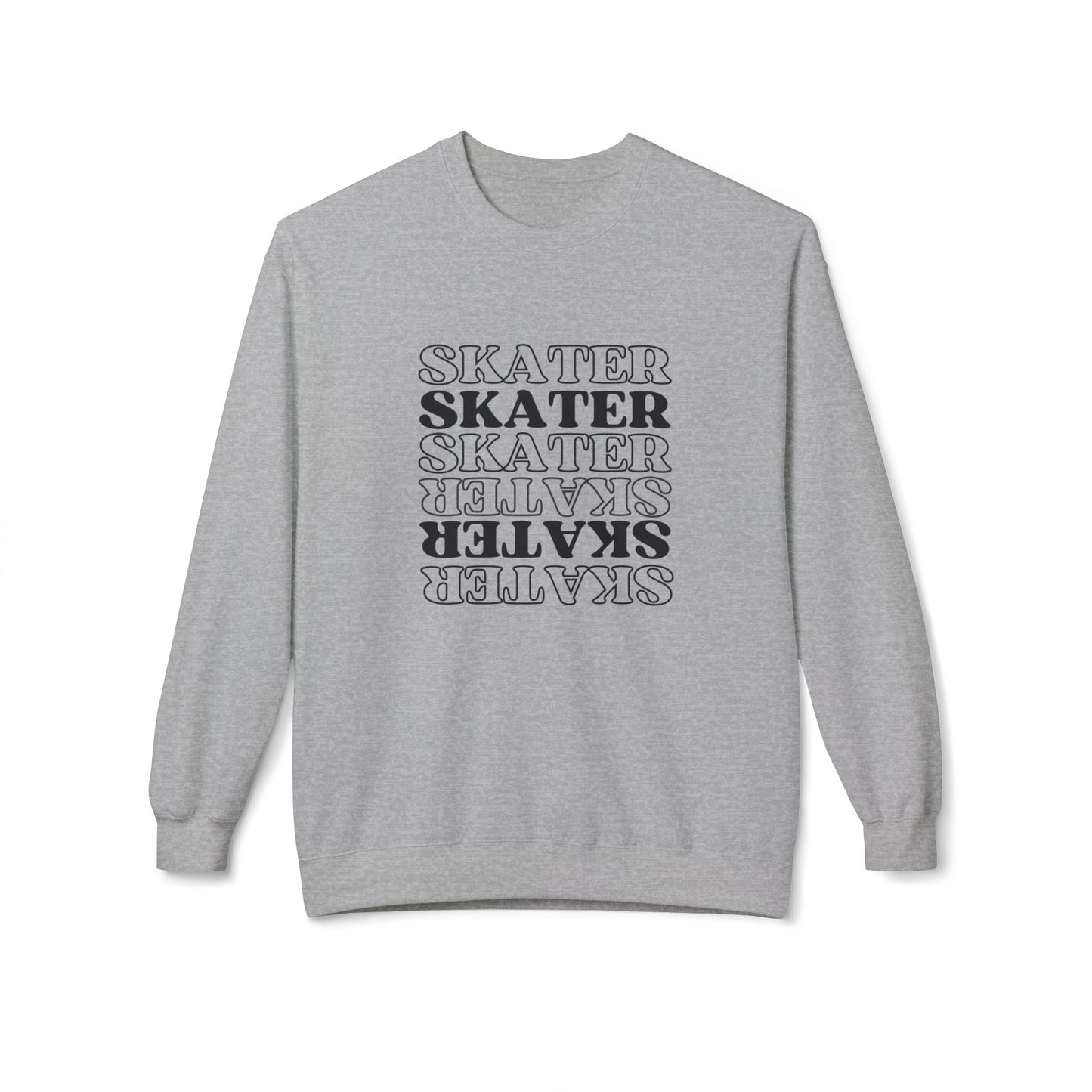 Statement Skater Unisex Fleece Crewneck Sweatshirt