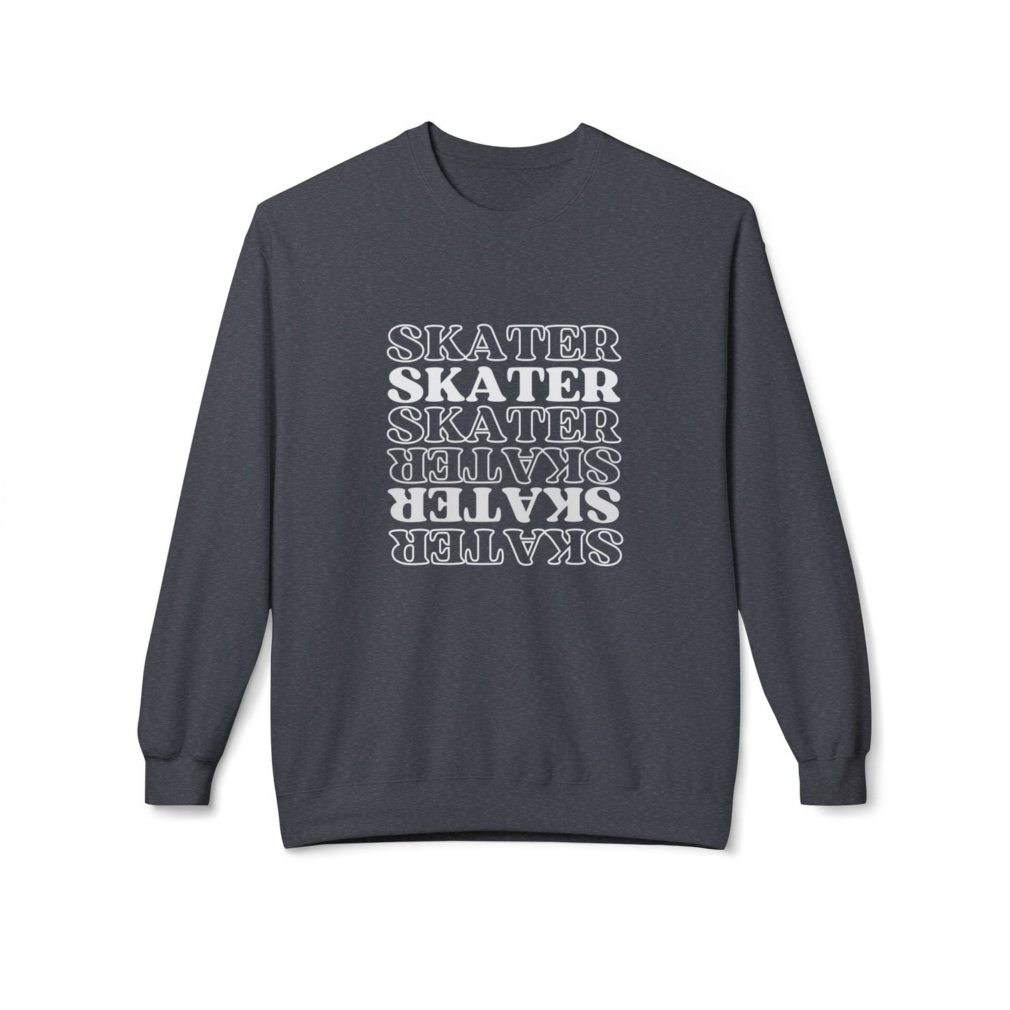 Statement Skater Unisex Fleece Crewneck Sweatshirt