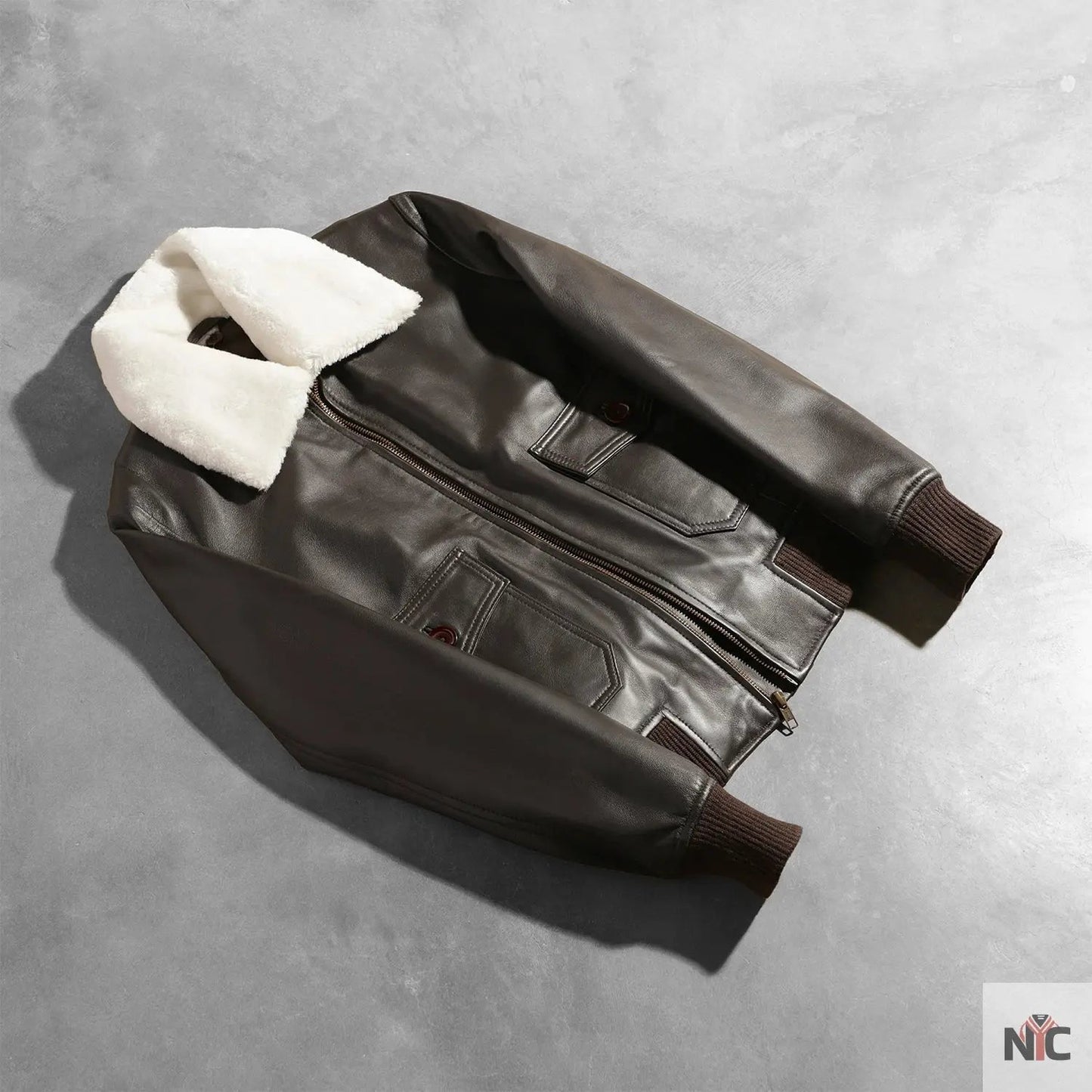 Stella G-1 Brown Leather Bomber Jacket