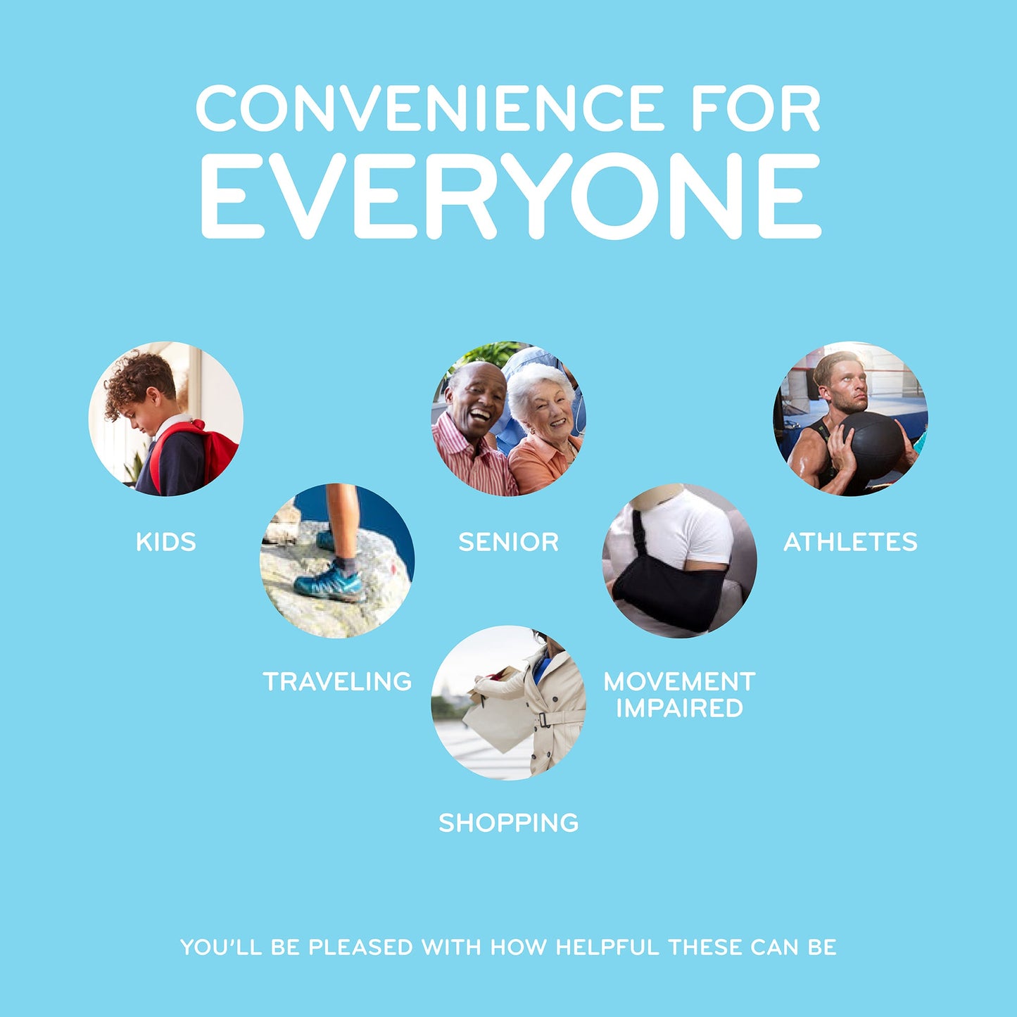 Light Blue Stretchy Tieless Silicone Elastic Shoelaces | 16 Straps