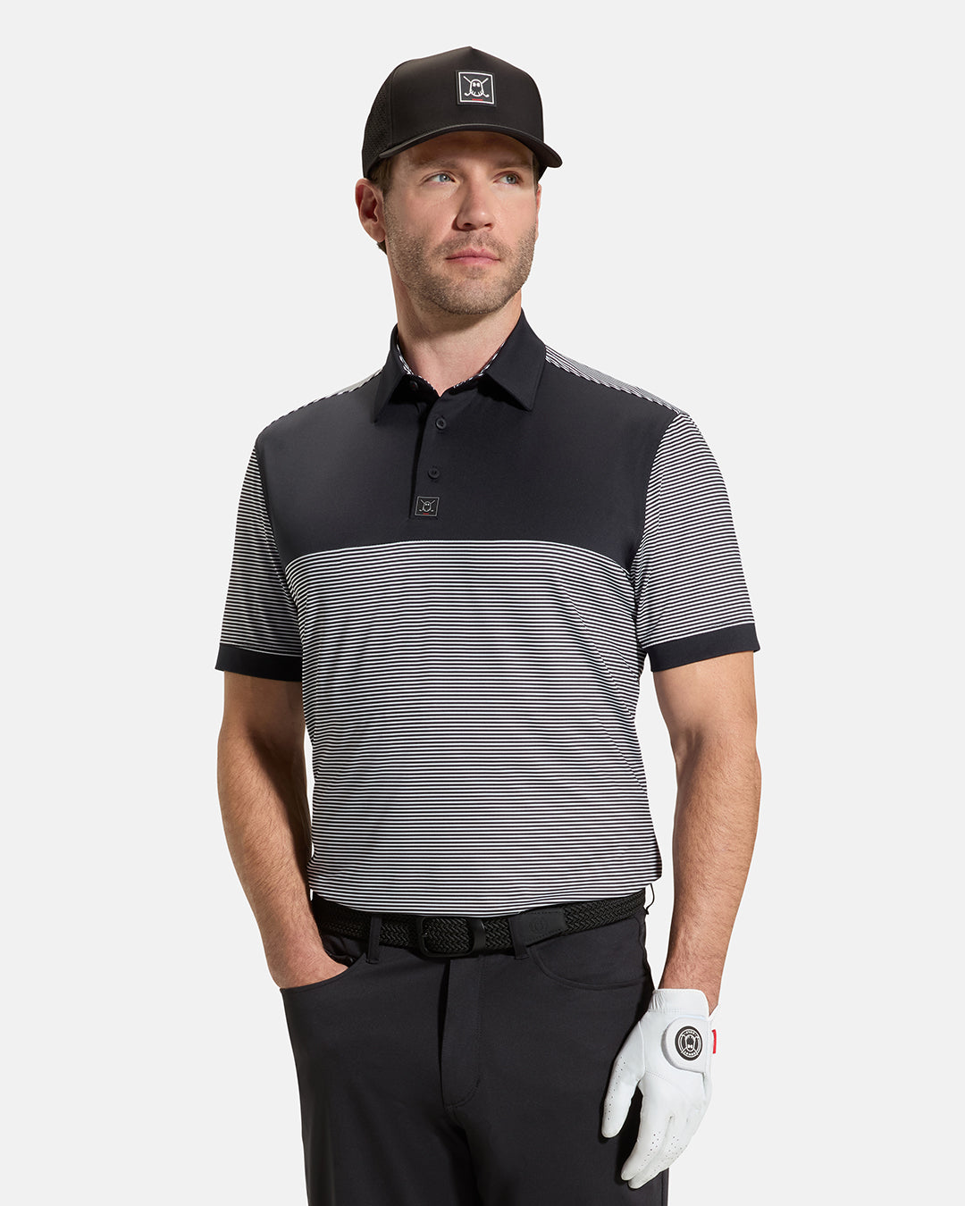 STRIPE PANEL POLO
