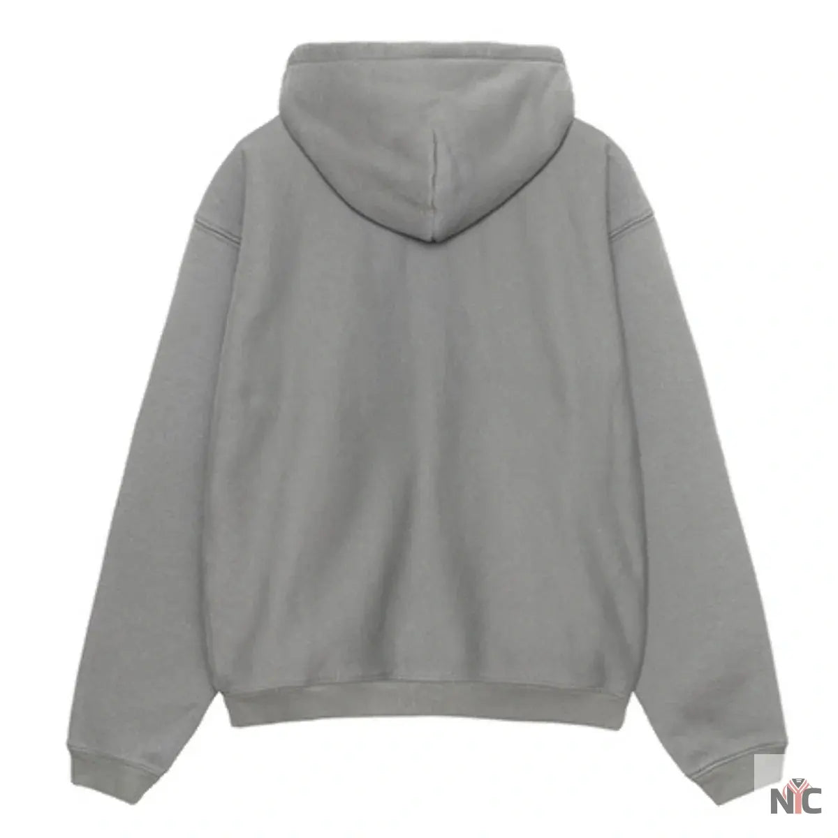 Stussy Unisex Outline Zip Hoodie Grey