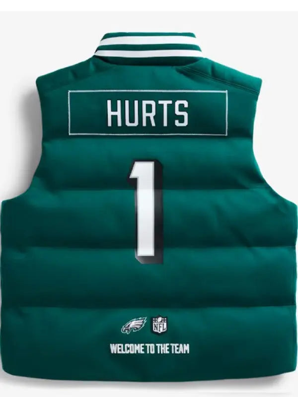 The View 2025 Sunny Hostin Green Eagles Puffer Vest