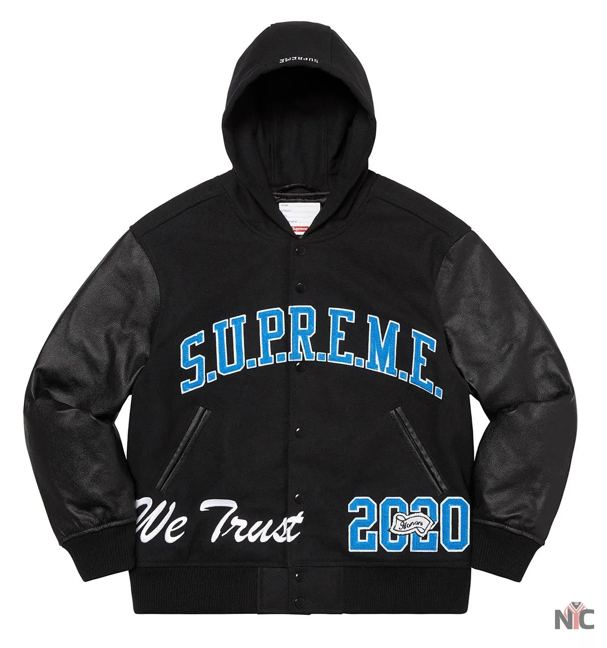 Supreme King Hooded Varsity Jacket