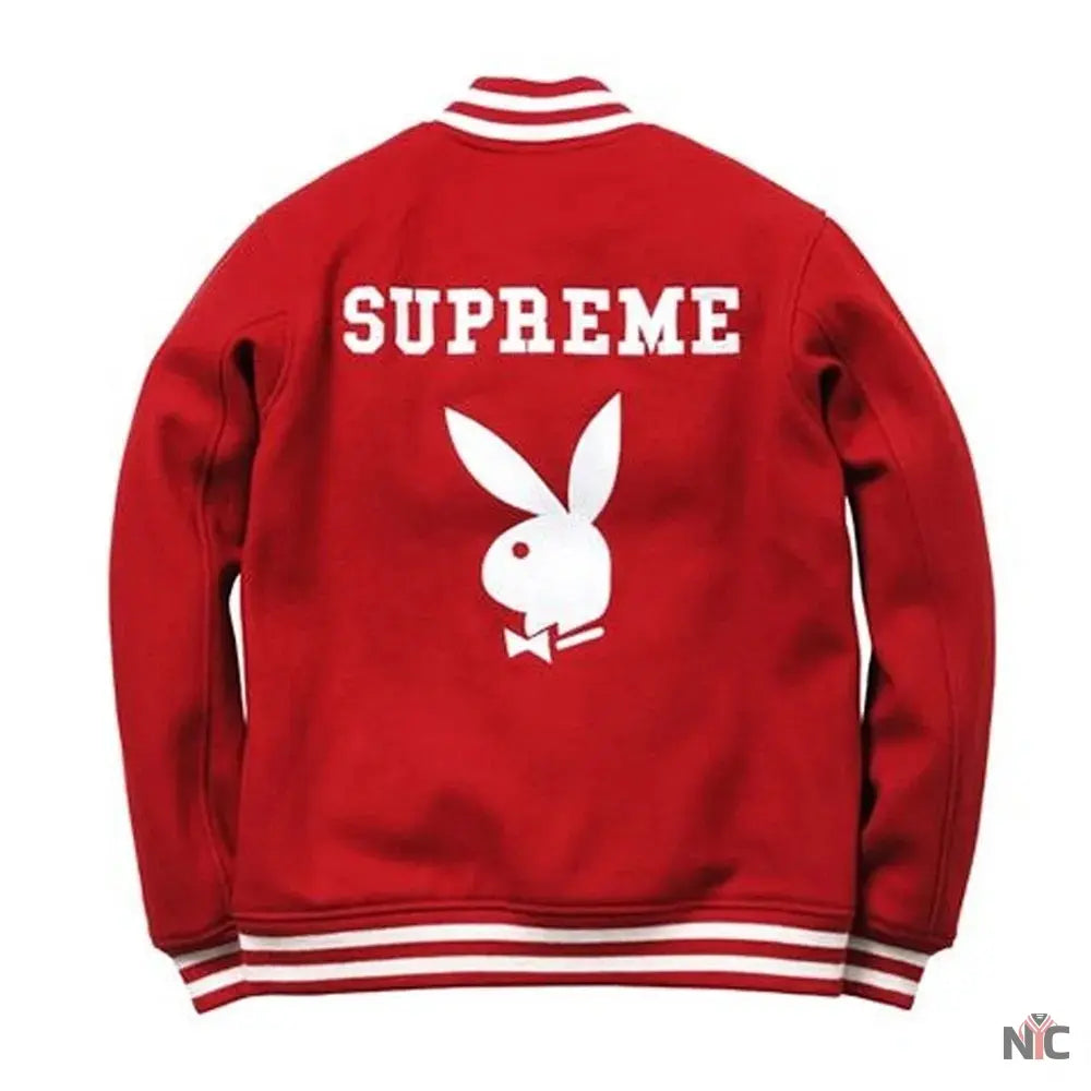 Supreme Playboy Wool Varsity Jacket