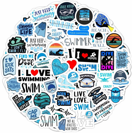 93 Swimming Stickers Collection