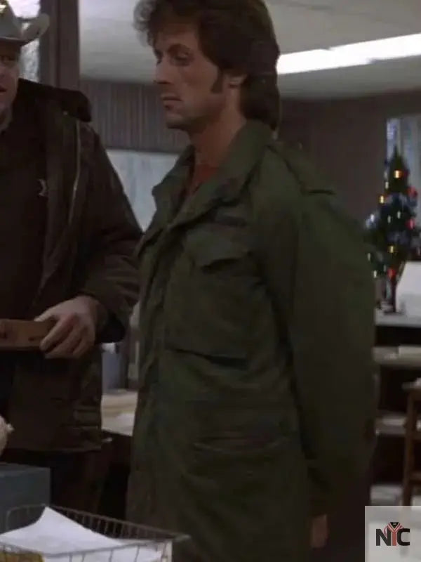 Sylvester Stallone First Blood Green Jacket