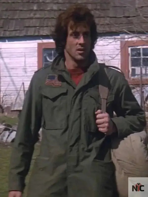 Sylvester Stallone First Blood Green Jacket