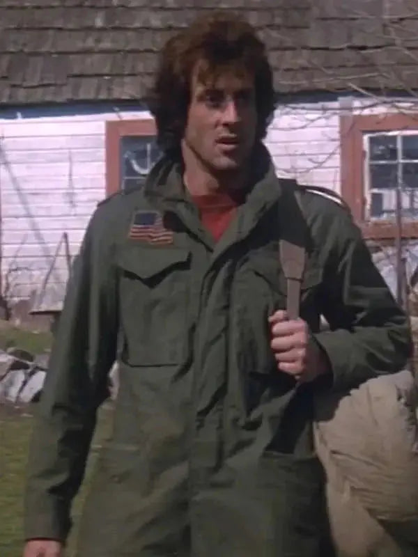 Sylvester Stallone First Blood Green Jacket