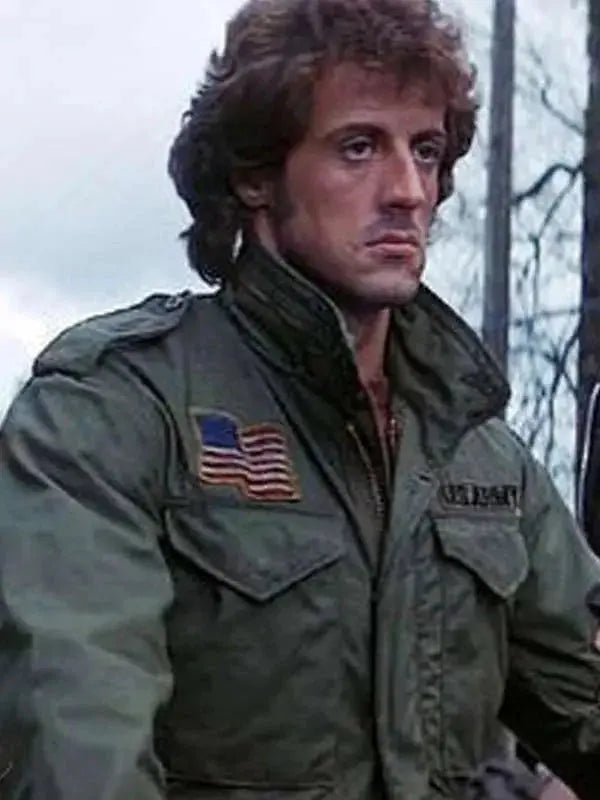 Sylvester Stallone First Blood Green Jacket