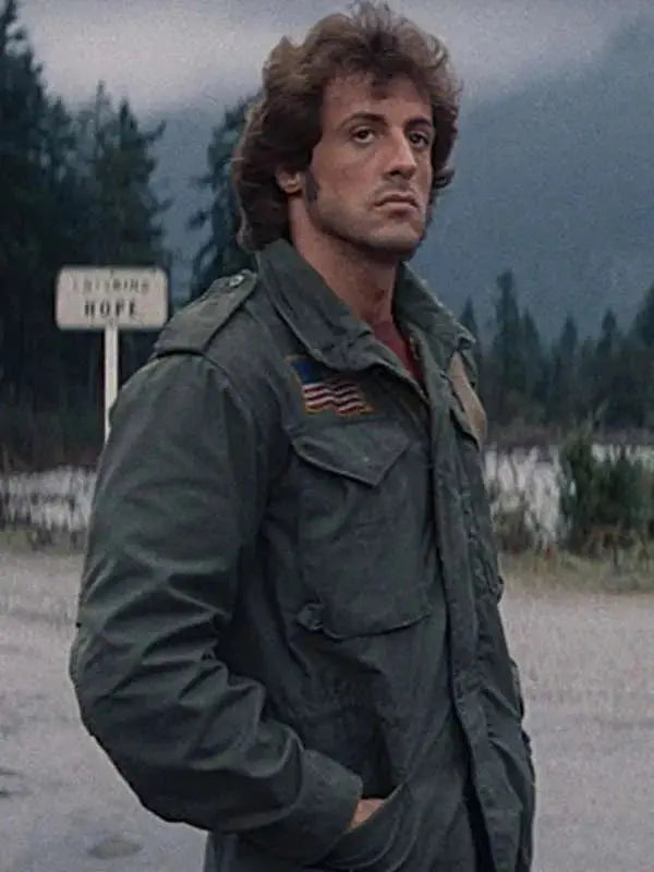 Sylvester Stallone First Blood Green Jacket