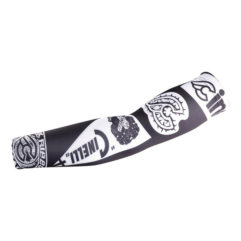 Cinelli Tempo Arm Warmers (Black/ White Cinelli Pattern)