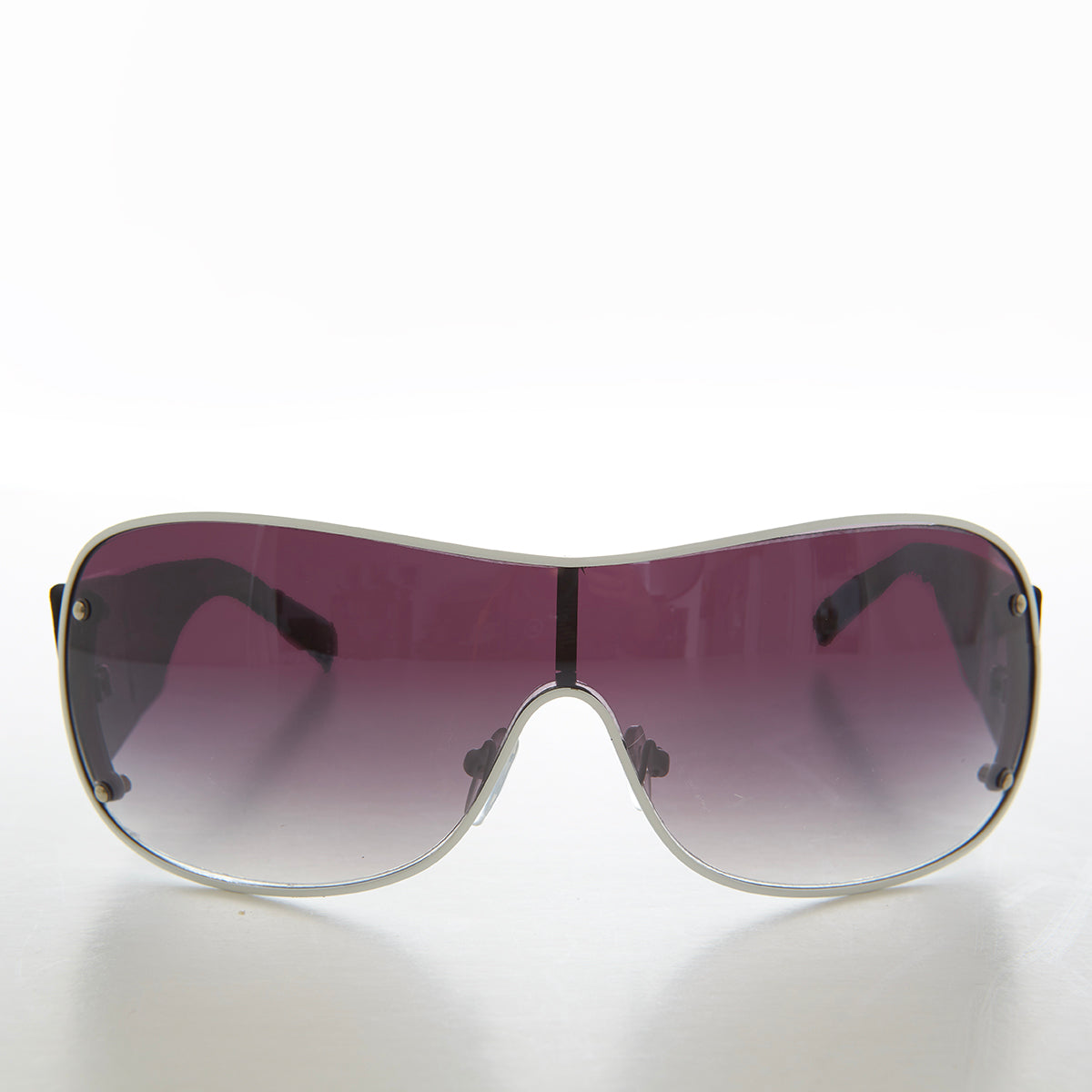 Shield Sunglasses with Mod Pattern Temples - Trek