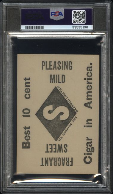 Graded 1889 N526 Diamond S Cigars T.T. Brown Baseball Tobacco Card PSA 3 VG