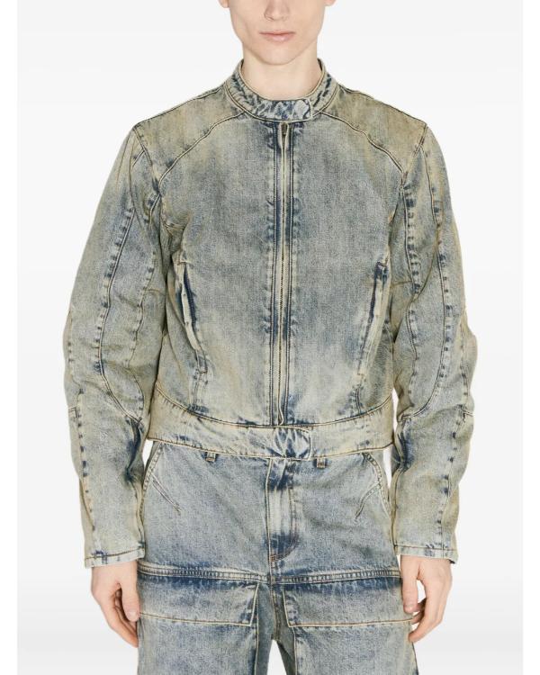 Hitmakers 2025 Bernard Harvey Wash Denim Moto Jacket