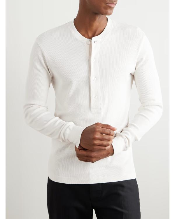 The Voice S28 Niall Horan White Ribbed Cotton Jersey