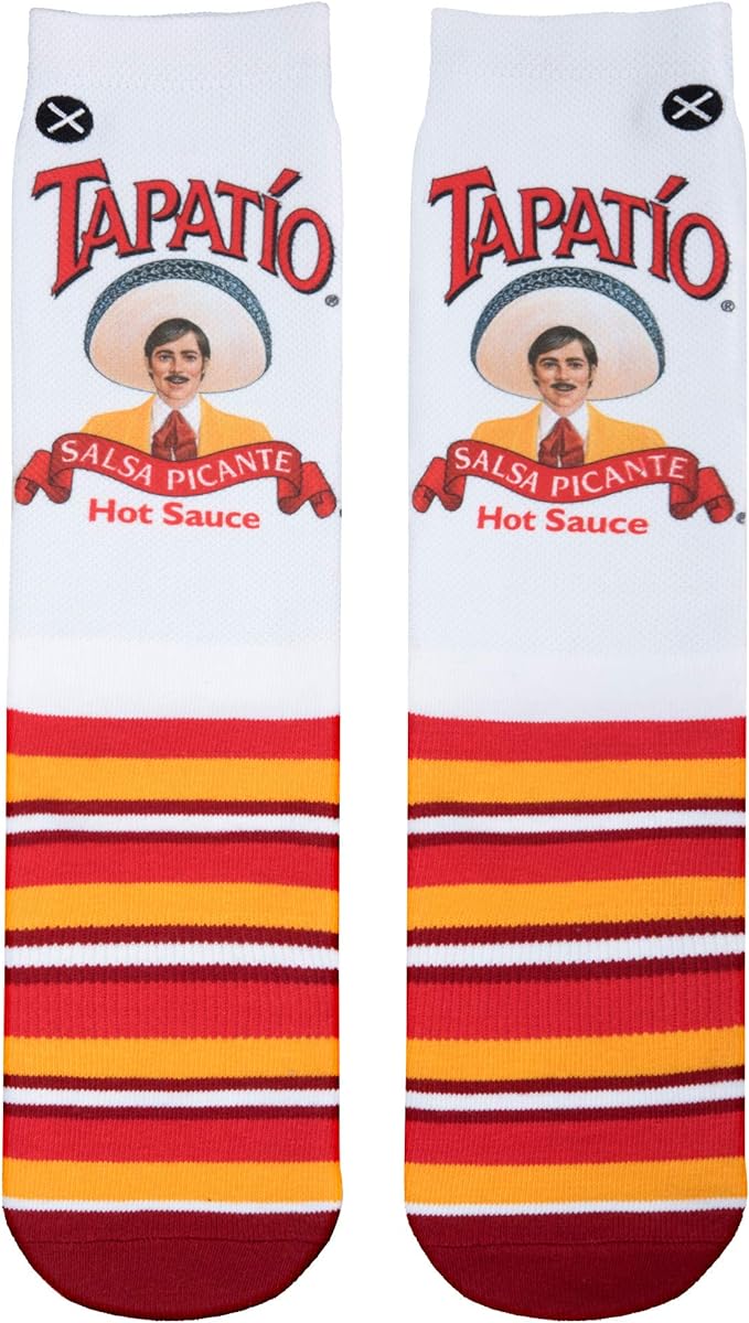 Odd Sox, Tapatio Salsa Hot Sauce, Novelty Crew Socks, Funny Cool