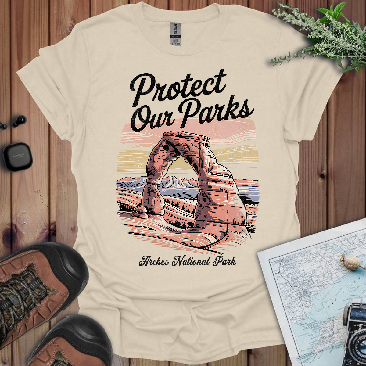 Protect Our Parks Arches Unisex Fit Soft T-Shirt