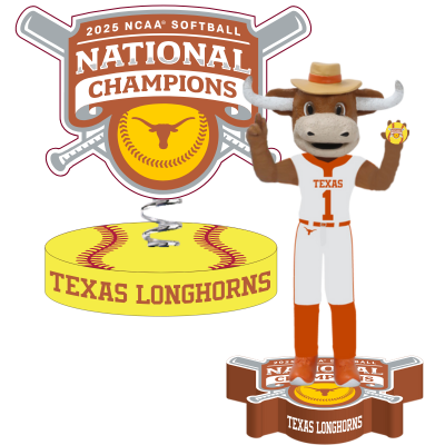 Texas Longhorns 2025 Softball National Champions Bobbleheads