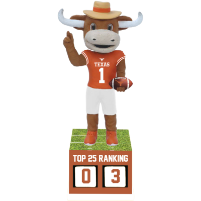 Texas Longhorns Football Top 25 Ranking Tracker Bobblehead
