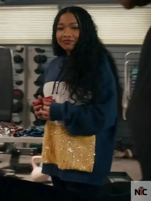 The Equalizer S5 Laya DeLeon Hayes Color Blocked Hoodie
