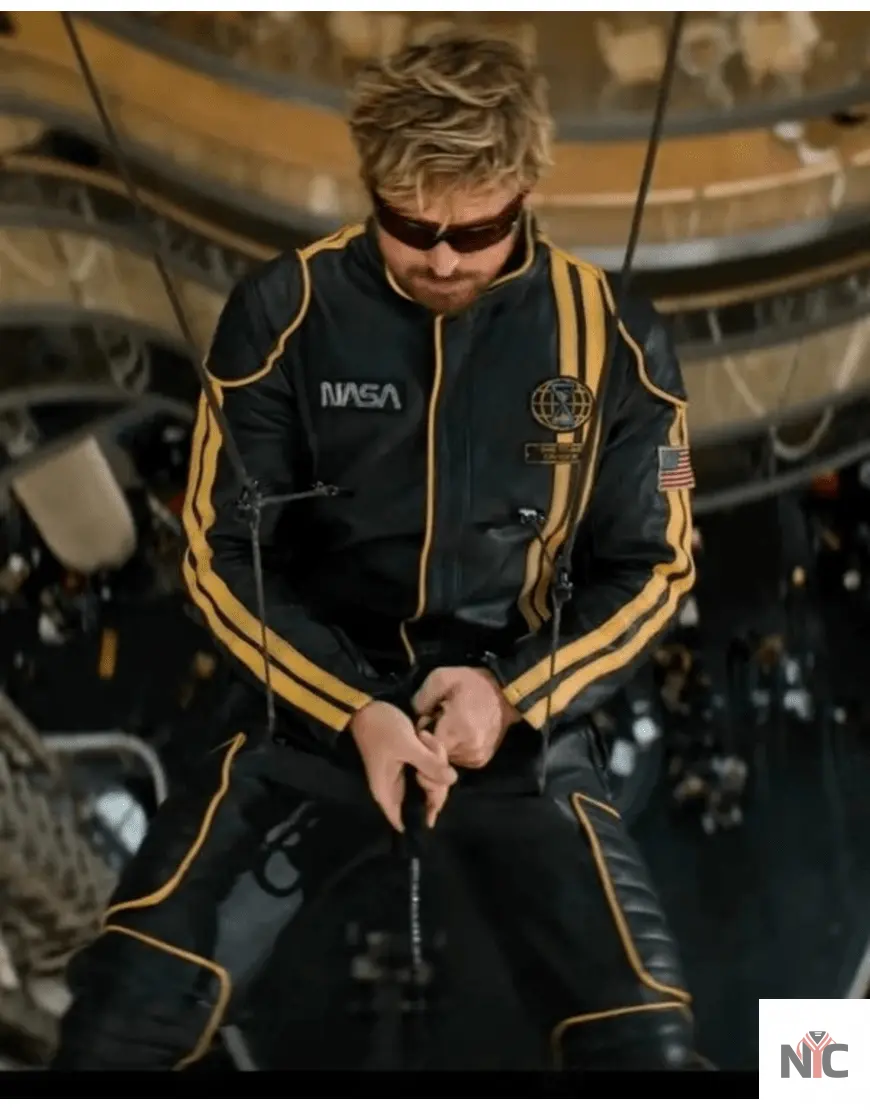 The Fall Guy 2024 Ryan Gosling NASA Leather Tracksuit