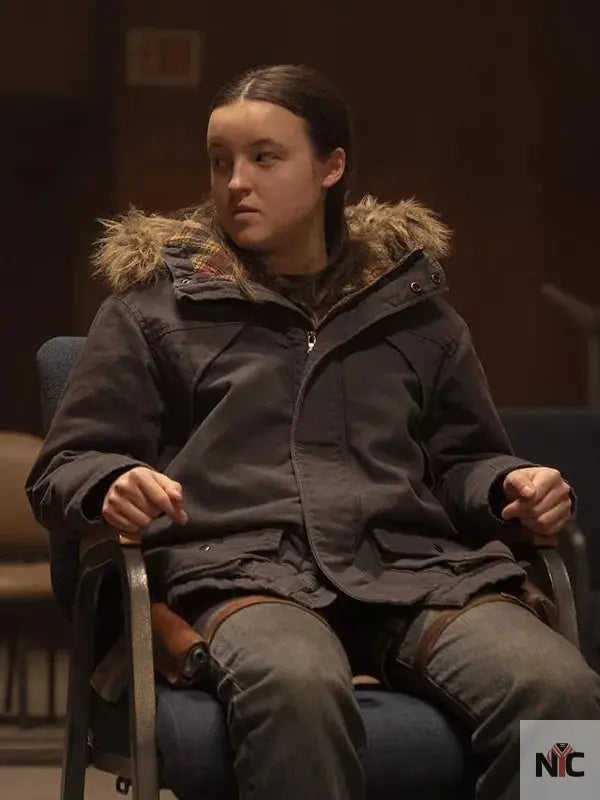 The Last Of Us S02 Ellie Williams Fur Hooded Jacket