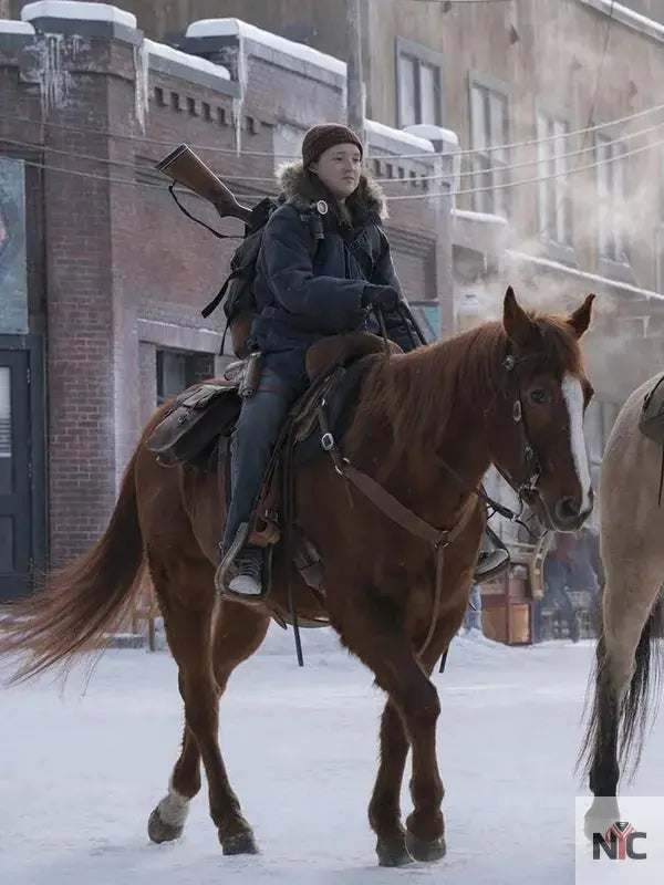 The Last Of Us S02 Ellie Williams Fur Hooded Jacket