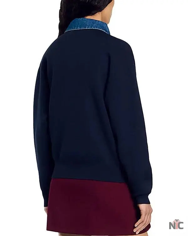 The Real Housewives of Orange County Shannon Beador Denim Trim Sweater